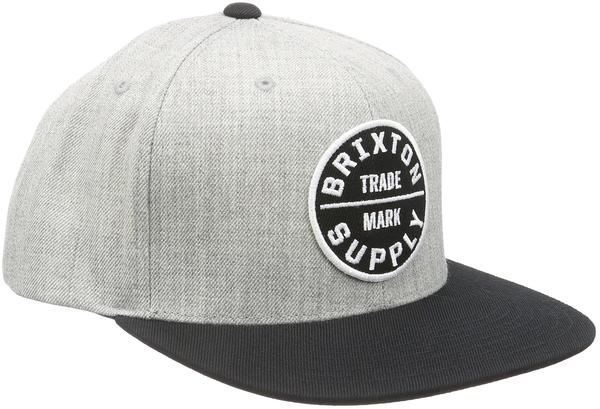 Brixton Snapback Cap Oath III heather grey/black