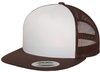Flexfit 6006W Classic Trucker with White Front Panel brown/white/brown
