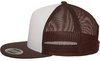 Flexfit 6006W Classic Trucker with White Front Panel brown/white/brown