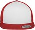 Flexfit 6006W Classic Trucker with White Front Panel red/white/red