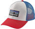 Patagonia P-6 Trucker Hat white/fire/andes blue