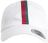 Flexfit Stripe Dad Hat white/firered/green