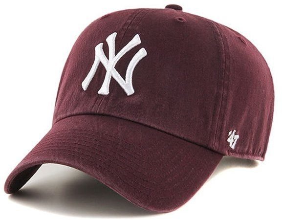 47 Brand New York Yankees '47 Clean Up maroon