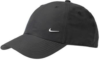 Nike Metal Swoosh Logo Cap black/metallic silver