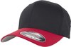 Flexfit Flexfitted Cap 2-Tone Wooly Combed black (6277TBLKRED)