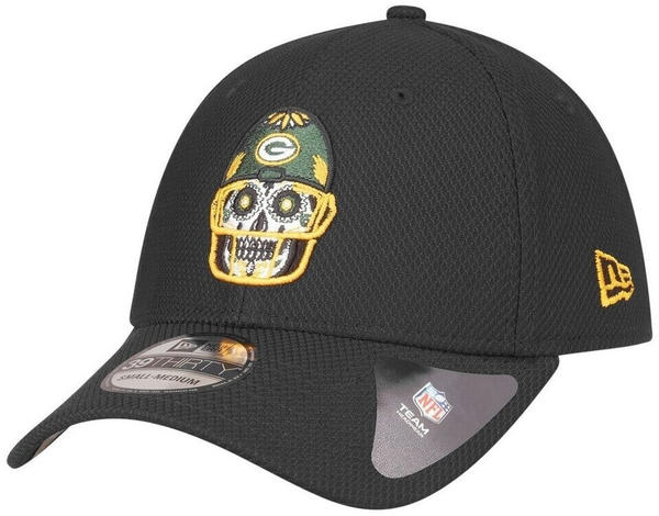 New Era 39Thirty Diamond Cap Skull Green Bay Packers