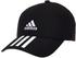 Adidas Baseball 3-Stripes Twill Cap S/M black/white/white
