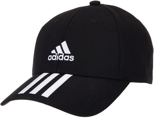 Adidas Baseball 3-Stripes Twill Cap Teens black/white/white