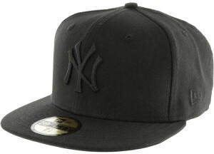 New Era 59fifty Black on Black NY Yenkees Cap black-black