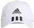 Adidas Baseball 3-Stripes Twill Cap Teens white/black/black