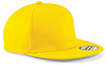 Beechfield B610 5 Panel Snapback Rapper Cap yellow