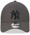 New Era 9Forty Diamond New York Yankees Cap grey heather