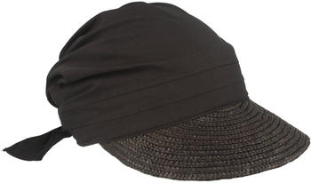 Seeberger Hats Visor Strohcap mit Schirm (51175) black