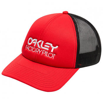 Oakley Factory Pilot Trucker Hat Blackout 21 red line