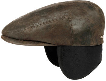 Stetson Kent EF Pigskin Flatcap (6217102) dark brown