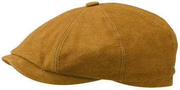 Stetson Hatteras Goat Suede 8 Panel Newsboy Flatcap (6847401) camel