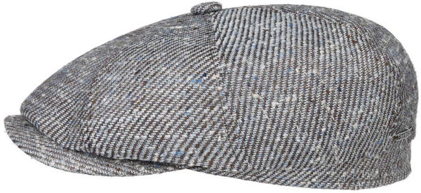 Stetson Hatteras Silk/Virgin Wool 8 Panel Newsboy Flatcap (6872803) blue
