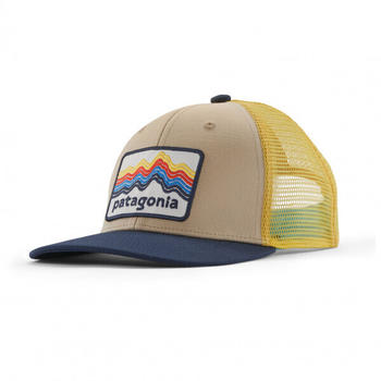 Patagonia Kid's Trucker Hat (66032) ridge rise stripe: oar tan