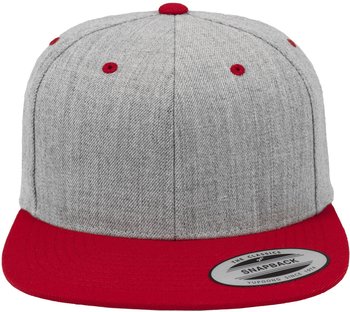 Flexfit Classic Snapback 2-Tone (6089MT) heather grey/red
