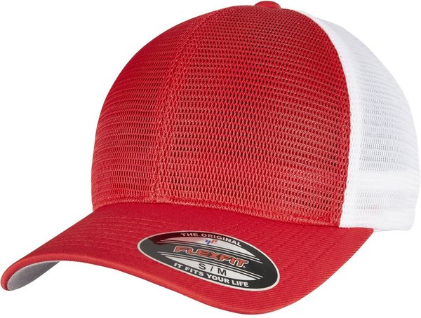 Flexfit 360 Omnimesh Cap (360T) red/white