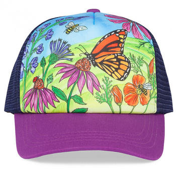 Sunday Afternoons Kid's Artist Series Trucker Cap (S2D04792B) butterfly and bees