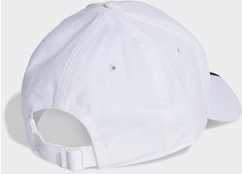 Adidas Baseball 3-Streifen Cotton Twill Baseball Kappe (II3509) white/black twill