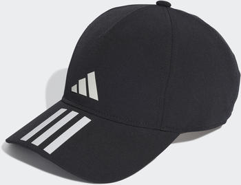 Adidas 3-Streifen Aeroready Running Training Baseball Kappe (IC6520) black/white/white