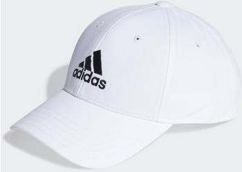 Adidas Cotton Twill Baseball Kappe (IB3243) white/black