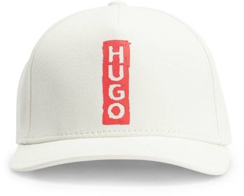 Hugo Cap aus Baumwoll-Twill mit Logo im Marker-Stil - Style Jad-BL 50496252 weiß