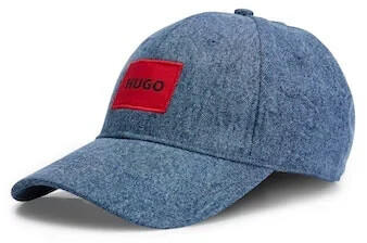 Hugo Cap aus Baumwoll-Denim mit rotem Logo-Label - Style Jake-D 50496311  dunkelblau Test - ab 32,99 € (Januar 2024)