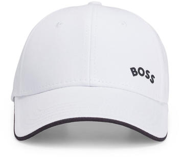 Hugo Boss Cap aus Baumwoll-Twill mit geschwungenem Logo - Style Cap-Bold-Curved 50492741 Weiß ONESI