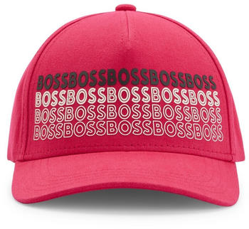 Hugo Boss Cap aus Baumwoll-Twill mit Logo-Print - Style Cap-HIGH TECH PREP 50489491 Pink ONESI