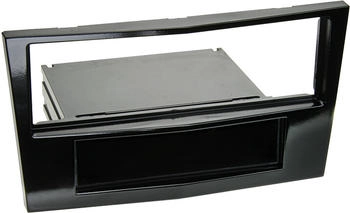 ACV 1-DIN Autoradio Einbaublende mit Fach Klavierlack für Opel (281230-24-3)