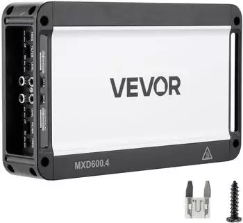 VEVOR MXD600.4 Auto-Verst&auml;rker 4-Kanal Klasse D, 4x600W (MXD600.4)