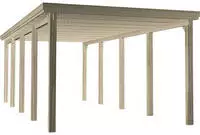 weka Einzelcarport "617 Gr.3" Massivholz 270 cm braun
