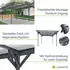 Juskys Carport mit Flachdach 5x3m