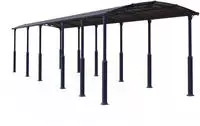 Palram - Canopia Einzelcarport "Alpine" Aluminium 319 cm Anthrazit wartungsfrei