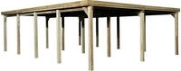 weka Doppelcarport "618 Gr.3" Massivholz 270 cm braun