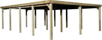 Weka Doppelcarport 618 Gr.3 603x802 cm 215 cm Einfahrtshöhe