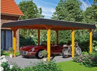 Skanholz Einzelcarport "Wendland" Leimholz 341 cm hellbraun