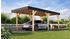 Karibu Einzelcarport 312,5x487 cm 211,5 cm Einfahrtshöhe aus kesseldruckimprägniertem Massivholz