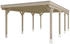Skan Holz Einzelcarport Grunewald 427x796 cm 395 cm Einfahrtshöhe mit Aluminiumdach