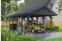 Skan Holz Einzelcarport Wallgau 430x900 cm 215 cm Einfahrtshöhe mit Dachlattung Schiefergrau