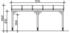 Skan Holz Anlehncarport Vogtland 300x541 cm 213 cm Einfahrtshöhe natur