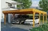 Skan Holz Doppelcarport Grunewald 622x796 cm 590 cm Einfahrtshöhe mit Aluminiumdach