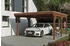 Skan Holz Einzelcarport Grunewald 427x554 cm 395 cm Einfahrtshöhe mit Aluminiumdach
