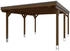 Skan Holz Einzelcarport Grunewald 427x554 cm 395 cm Einfahrtshöhe mit Aluminiumdach