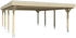 Skan Holz Doppelcarport Spessart 611x846 cm 220 cm Einfahrtshöhe natur