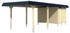 Skan Holz Einzelcarport Wendland 362x870 cm 206 cm Einfahrtshöhe braun