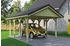 Skan Holz Einzelcarport Wallgau 430x600 cm 215 cm Einfahrtshöhe mit Dachlattung Grün